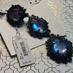 NWT SINGLE Kendra Scott Aria Gunmetal Clip On Earring